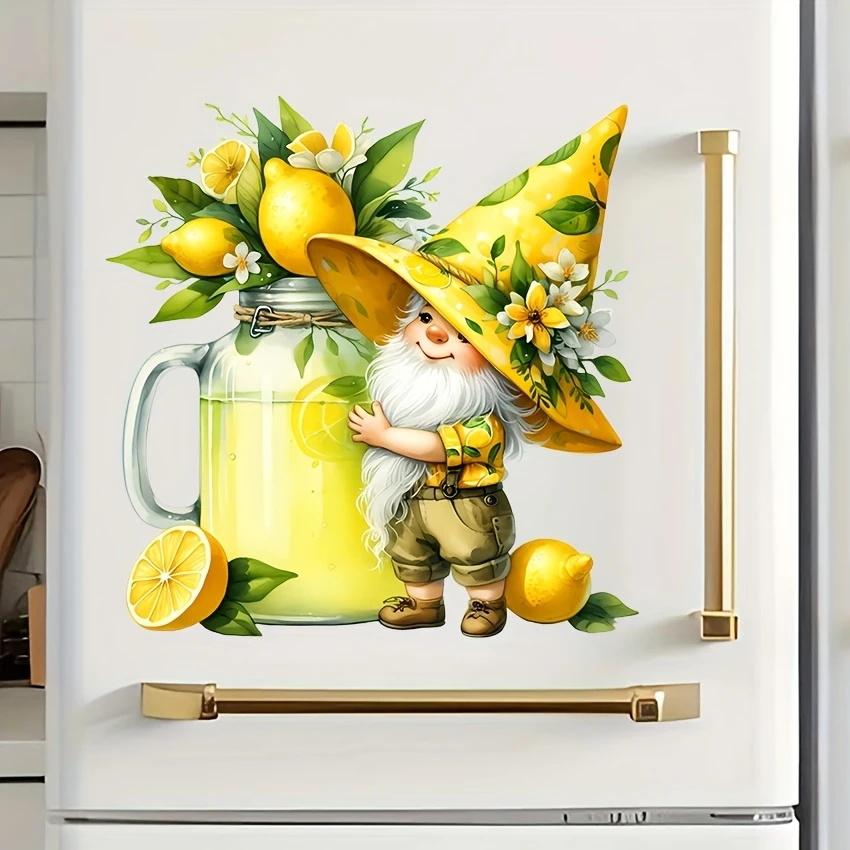 Citrus Juicer Bar - MT1380 # สติกเกอร์ตกแต่งน้ํามะนาวหวานและเปรี้ยวคนแคระ ใช้งานง่าย ใช้สําหรับประตู ตู้เย็น