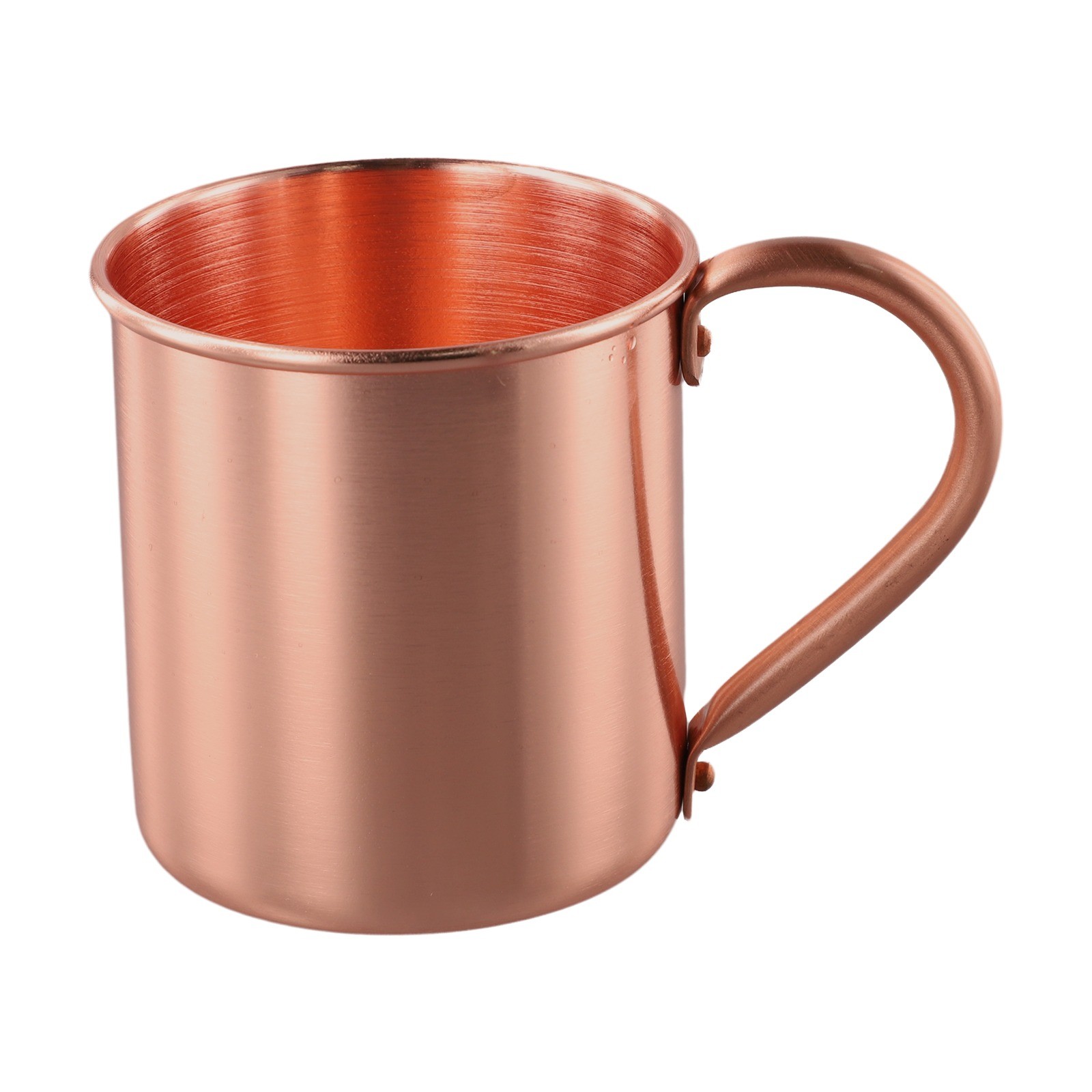 Mule Copper Mug - แก้วมอสโกมิวล์ทองแดงแท้ 450 มล. ผิวเรียบไม่มีสารเคลือบด้านใน สำหรับค็อกเทล กาแฟ