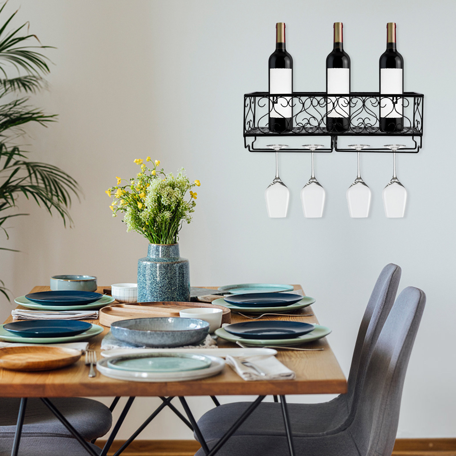 1 ชิ้น ที่แขวนขวดไวน์ติดผนัง โ - Home Bar Stand บทวิจารณ์และราคา