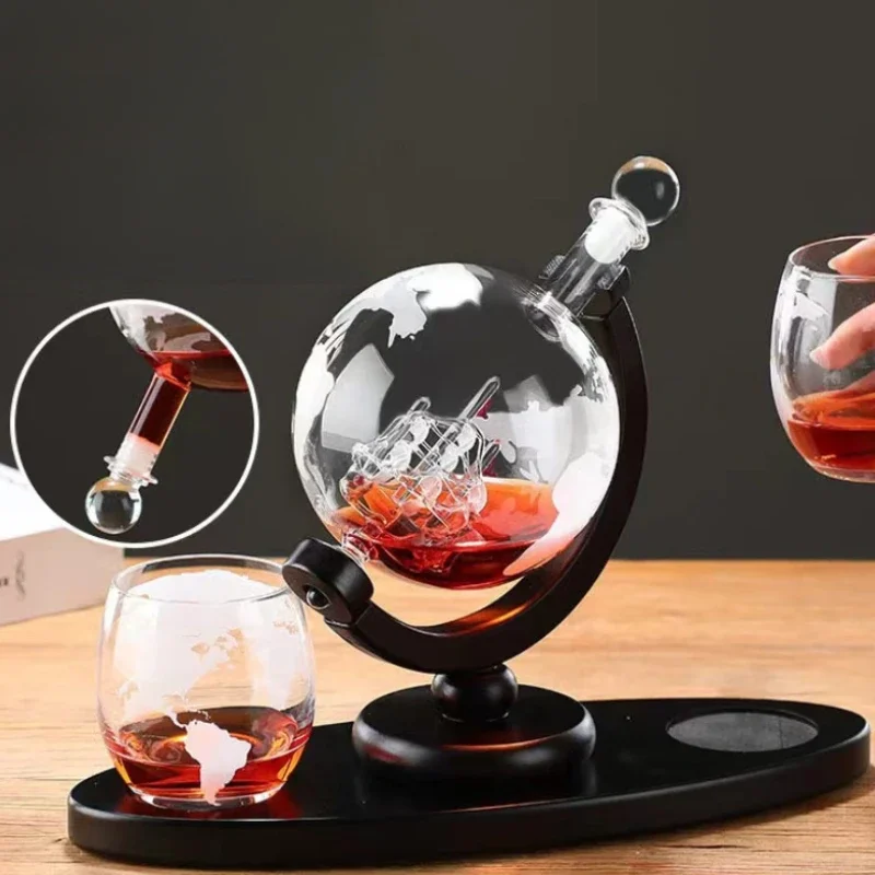 ชุดขวดเหล้าวิสกี้ทรงโลกขนาด 85 - Decanter Globe Set บทวิจารณ์และราคา