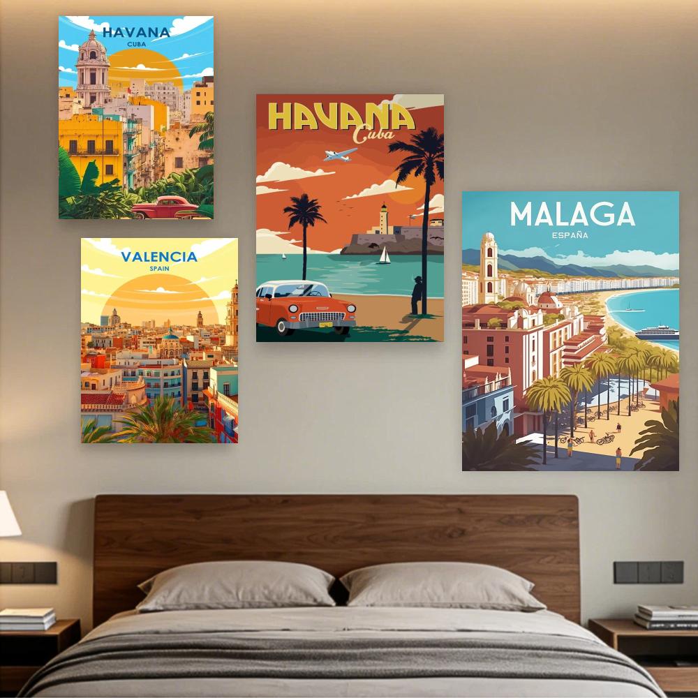 โปสเตอร์ท่องเที่ยวสเปน ปารีส ก - Home Barcelona บทวิจารณ์และราคา
