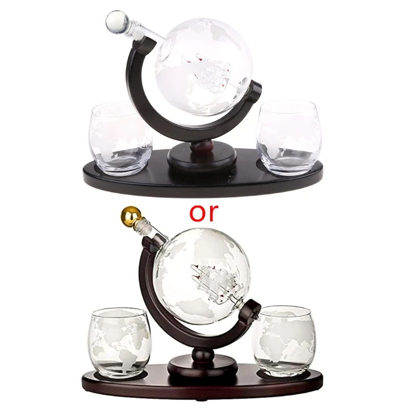ขวดเหล้าวิสกี้ทรงโลกแบบปรับแต่ - Decanter Globe Set บทวิจารณ์และราคา