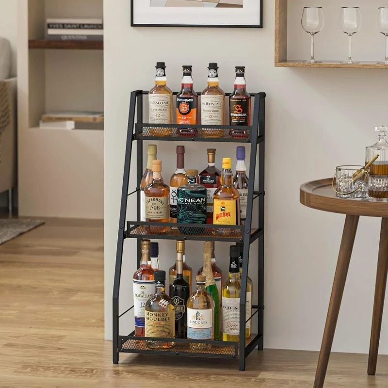 ชั้นวางไวน์แบบบันได 3 ชั้น ตั้ - Home Bar Shelf บทวิจารณ์และราคา