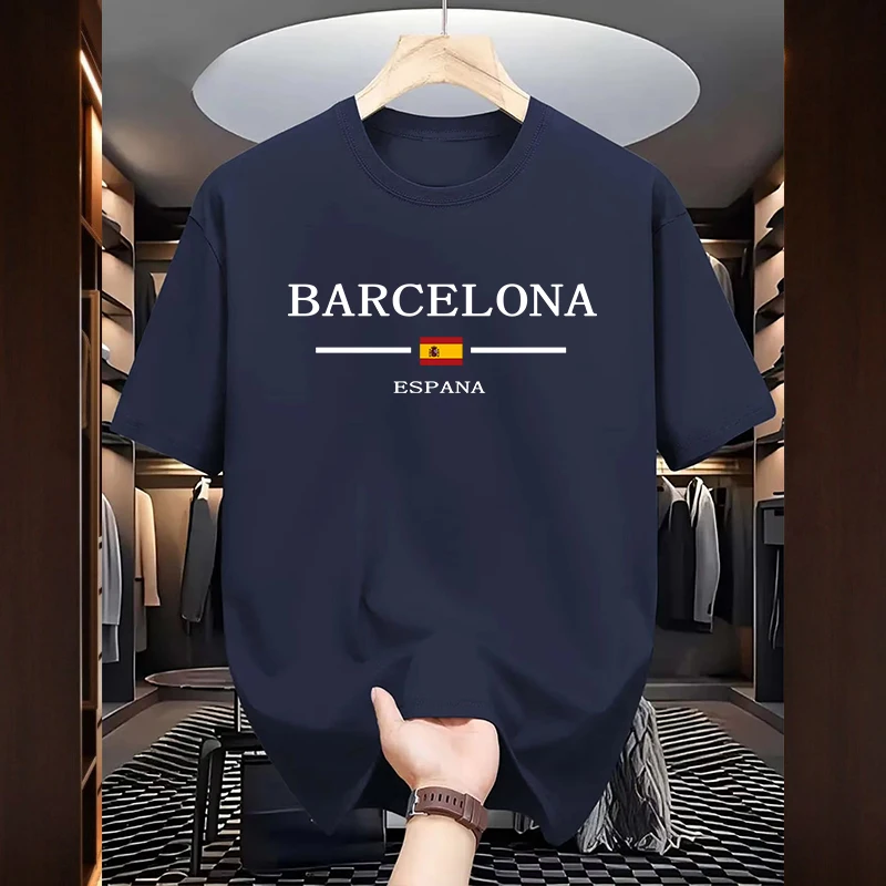 บาร์เซโลนาเสื้อยืดพิมพ์ลายสำหร - Home Barcelona บทวิจารณ์และราคา