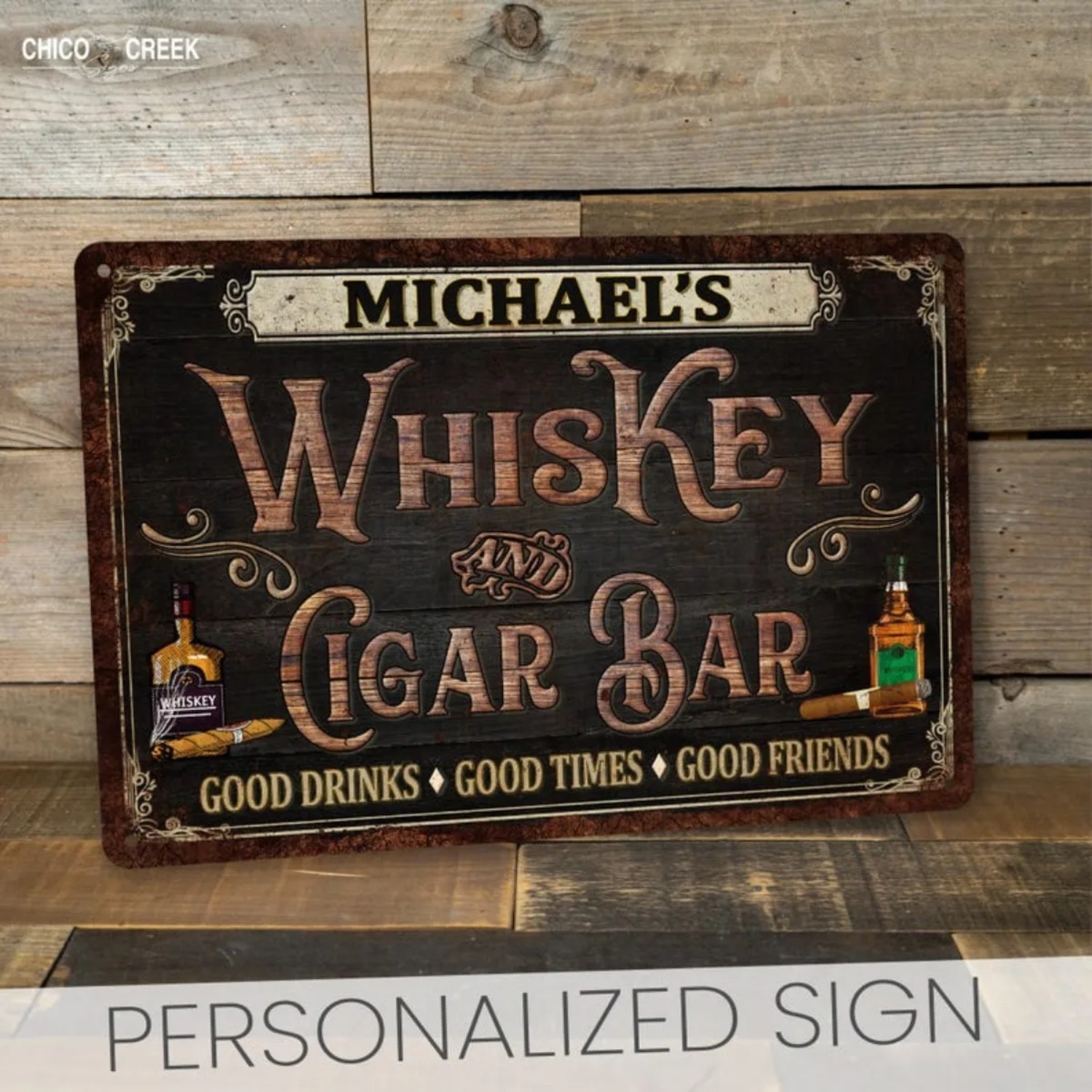 ป้ายบาร์วิสกี้และซิการ์วินเทจแ - Home Bar Signs บทวิจารณ์และราคา